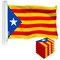 G128 5 Pack: Blue Estelada (Catalan) Flag | 3x5 feet | Printed 150D Indoor/Outdoor, Vibrant Colors, Brass Grommets, Quality Polyester, Much Thicker More Durable Than 100D 75D Polyester